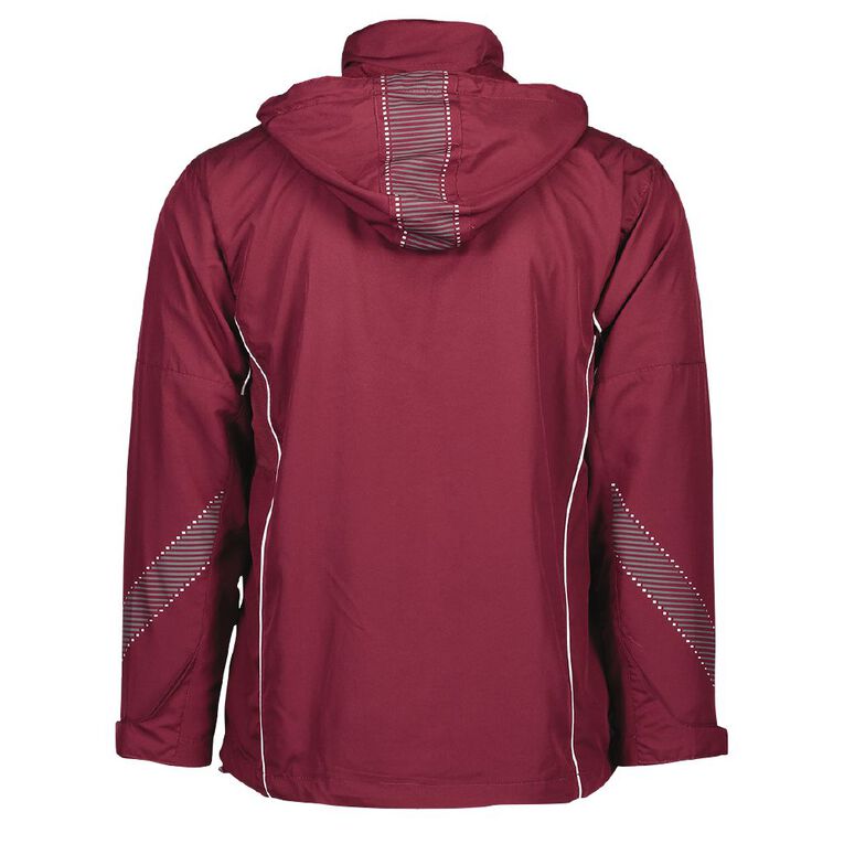 Schooltex Adult's Razor Team Jacket, Maroon/White, hi-res