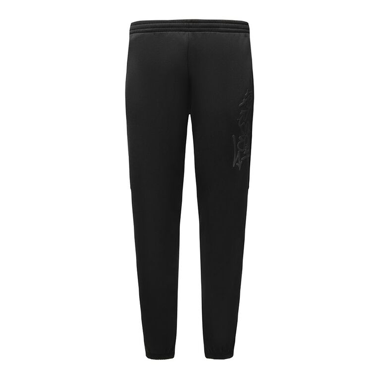 Garage Men's Elastic Cuff Trackpants, Black, hi-res