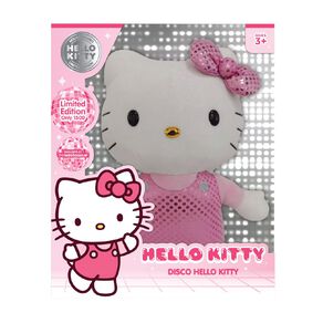 Hello Kitty Limited Edition Plush Spot Sparkle Overalls Pink 12 inch
