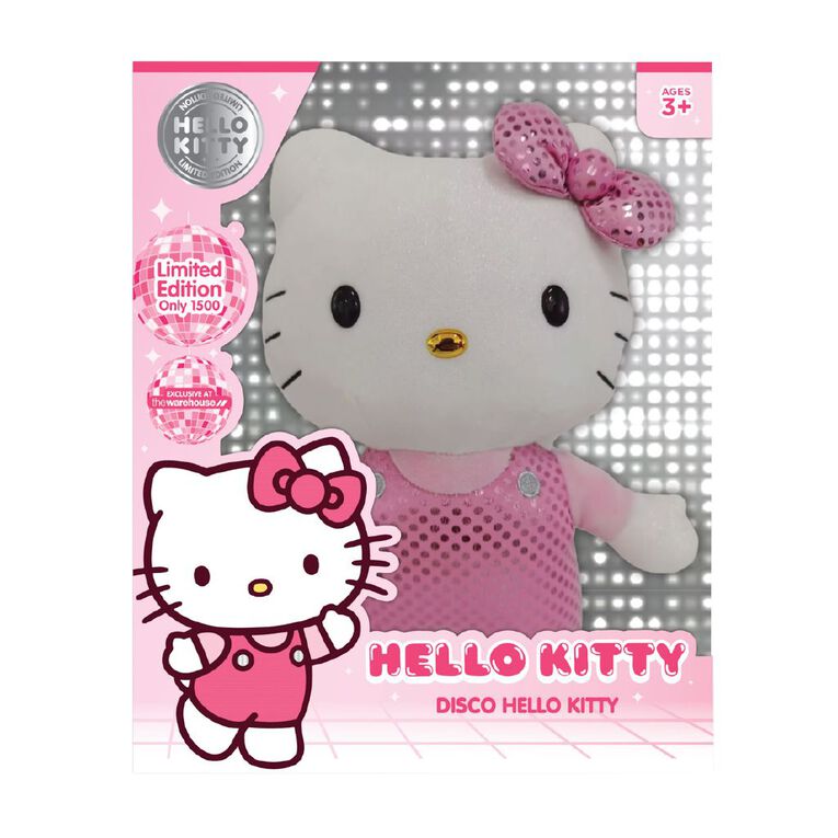 Hello Kitty Limited Edition Plush Spot Sparkle Overalls Pink 12 inch, , hi-res