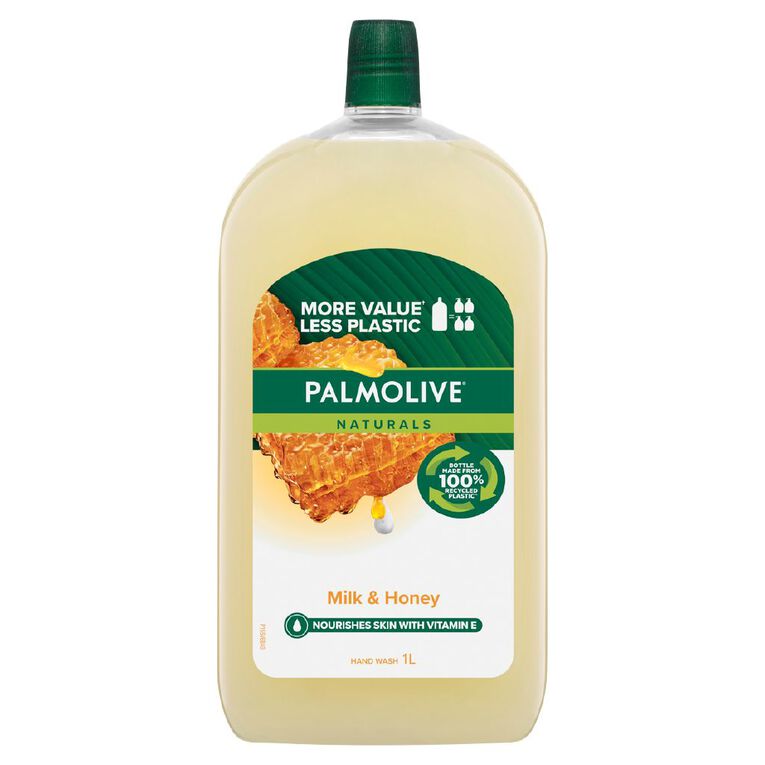 Palmolive Liquid Milk & Honey Hand Wash Refill 1L, , hi-res