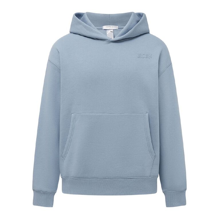 Garage Men's Heavyweight Sweat Crew Graphic, Blue Mid, hi-res