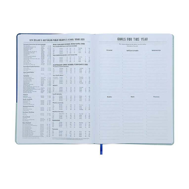 WS 2026 Diary Week To View Wave Multi-Coloured, , hi-res