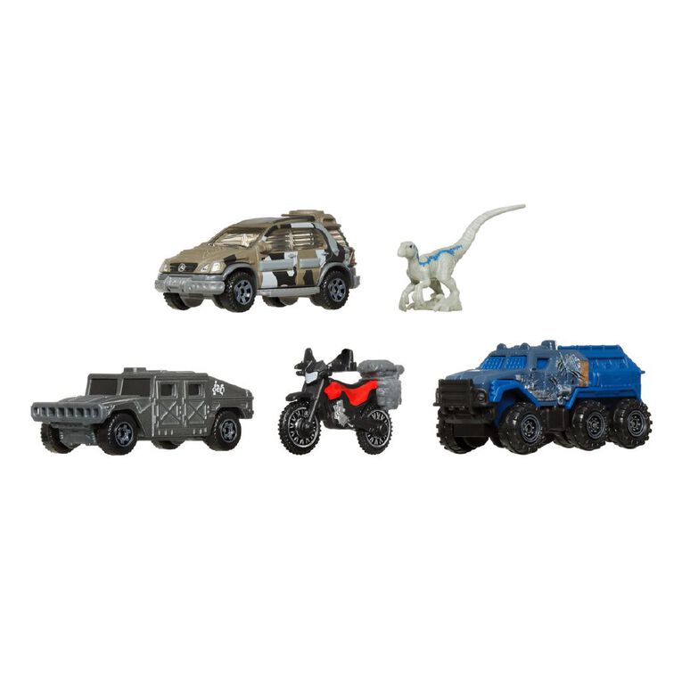 Matchbox Jurassic Diecast Vehicles 5 Pack Assorted, , hi-res