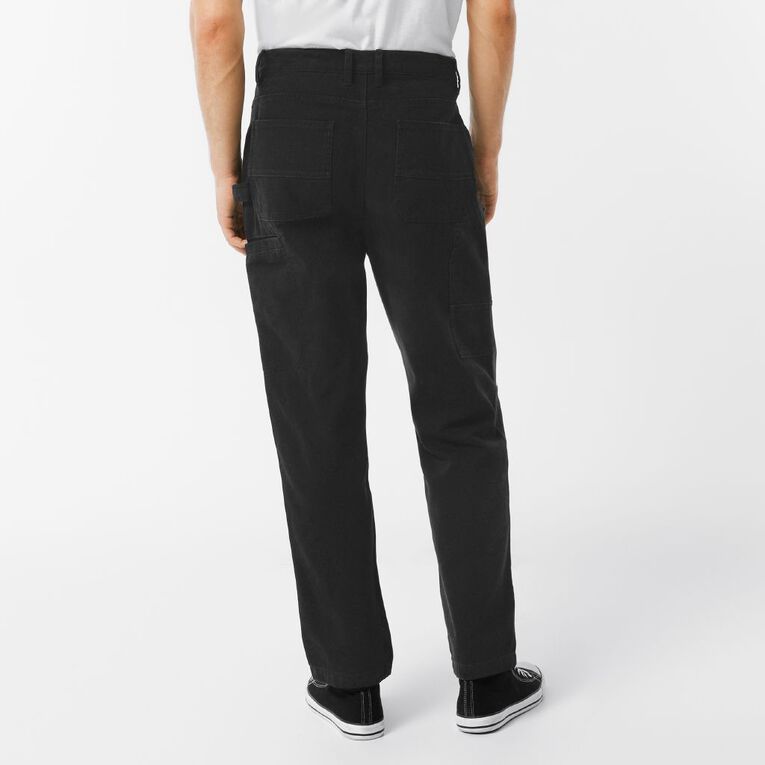 H&H Men's Relaxed Carpenter Pants, Black, hi-res