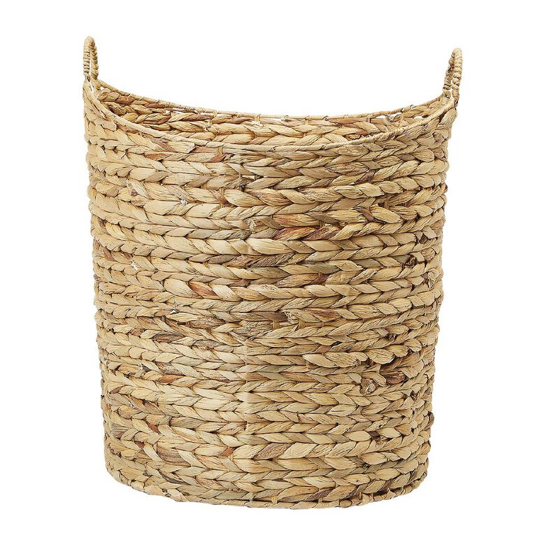 Living & Co Water Hyacinth Round Basket Natural