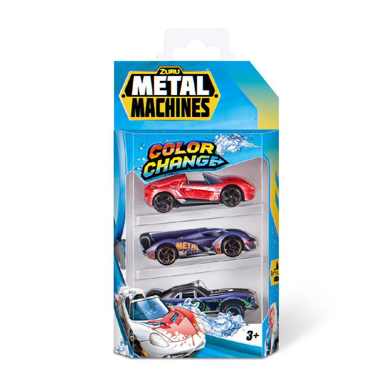 Zuru Metal Machines Colour Change Cars Series 4 Assorted 3 Pack, , hi-res
