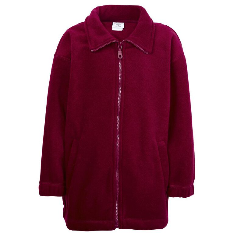 Schooltex Full Zip Polar Fleece Jacket, Burgundy, hi-res