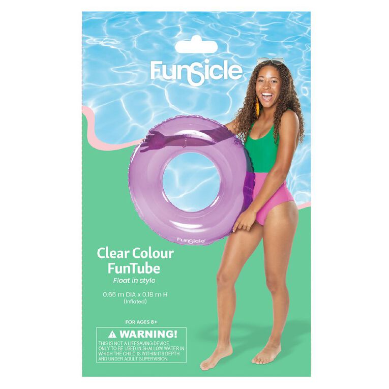 Funsicle Clear Colour FunTube Wishful Wisteria 66cm, , hi-res