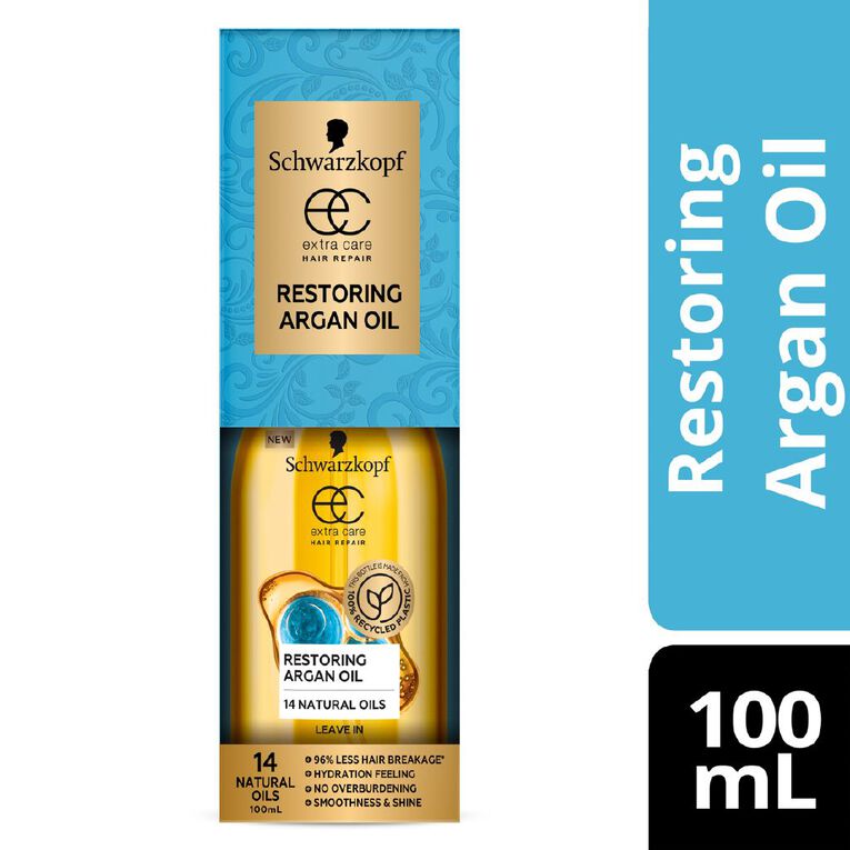 Schwarzkopf Extra Care Restoring Argan Oil 100ml, , hi-res