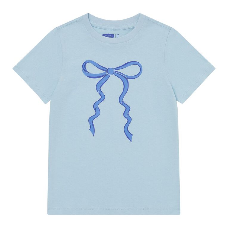 Young Original Short Sleeve Print Tee, Blue Light, hi-res