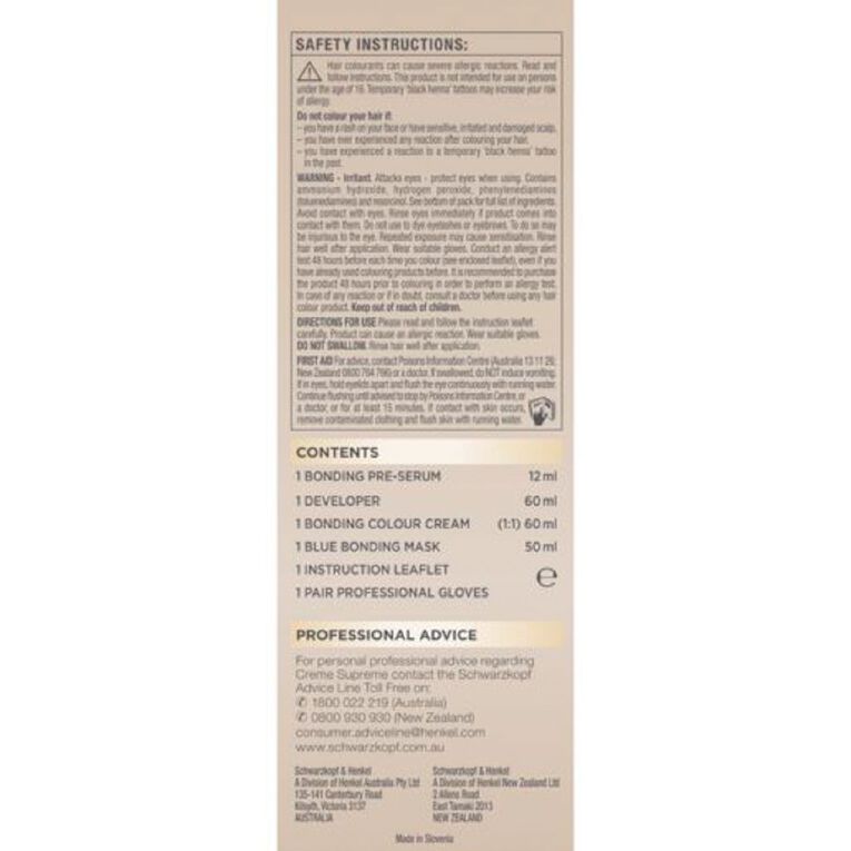 Schwarzkopf Creme Supreme 9.16 Cool Ash Light Blonde 180ml, , hi-res