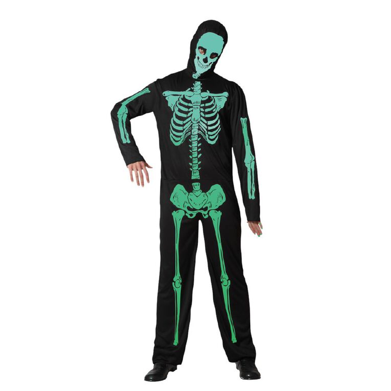 Scarehouse Glow-In-The-Dark Skeleton Costume S-M, , hi-res