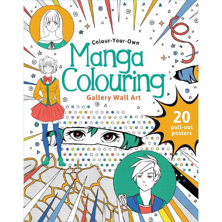 Wall Art: Manga Colouring, , hi-res