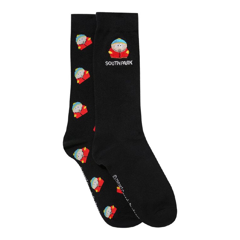 South Park Crew Socks 2 Pack, Black, hi-res