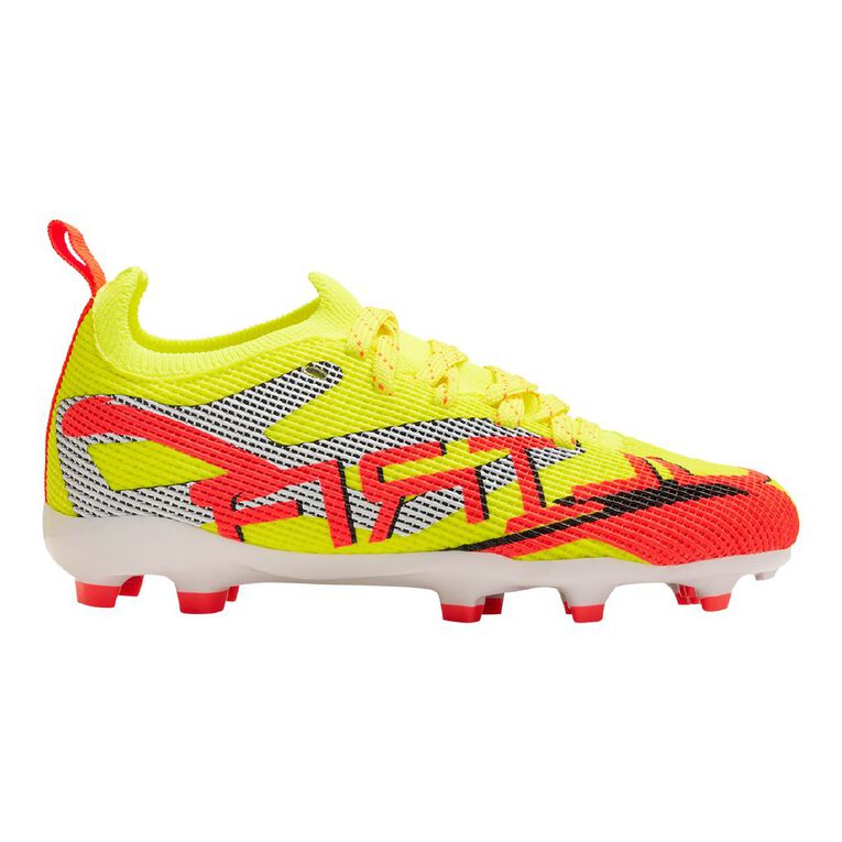 Active Intent Senior Kids' Hybrid Play Football Shoes, Yellow, hi-res
