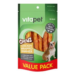 Vitapet Chicken Wrapped Rawhide Dog Treats