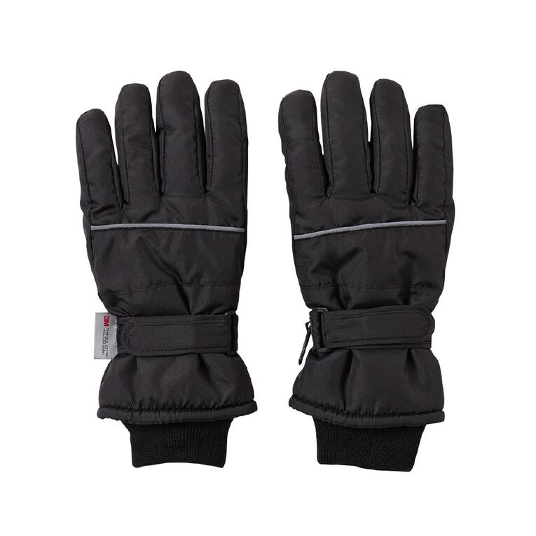 H&H Women's Padded Gloves, Black, hi-res