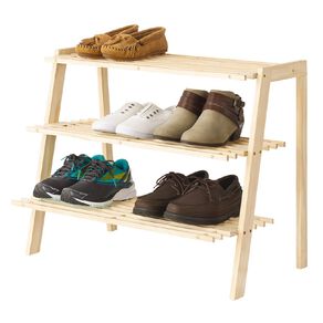 Wood Shoe Shelf