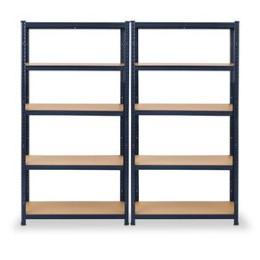 Mako Keyhole Utility Shelf Midnight Blue 180cm x 90cm x 40cm 2 Pack