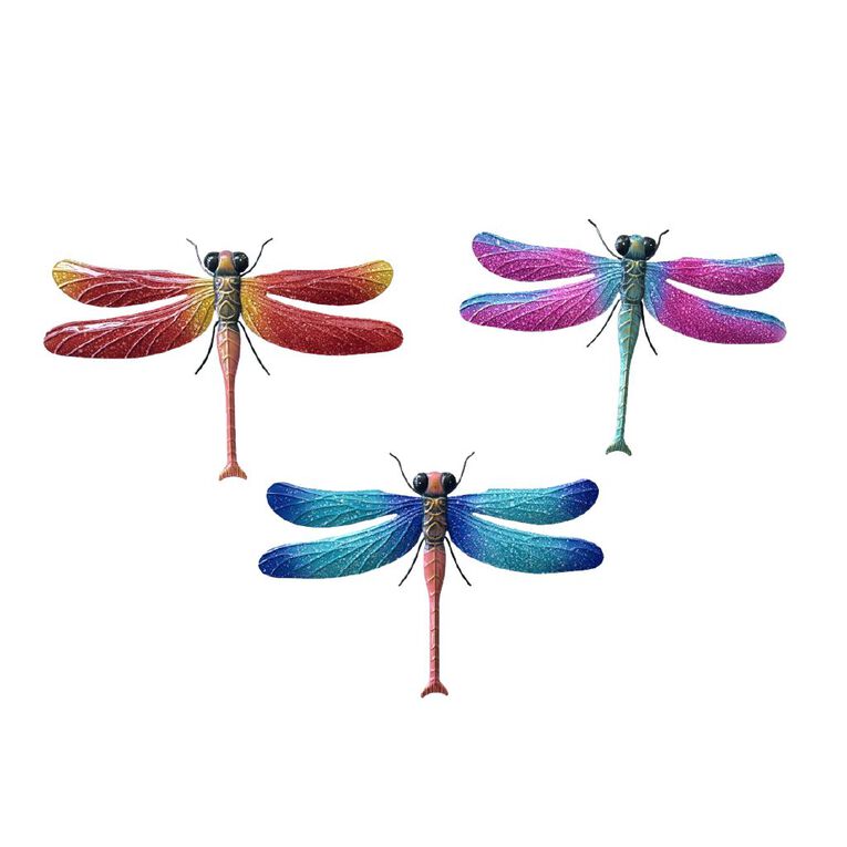 Kiwi Garden Metal Dragonfly Wall Art, , hi-res