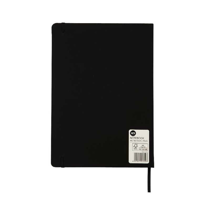 WS PU Notebook Black A4, , hi-res