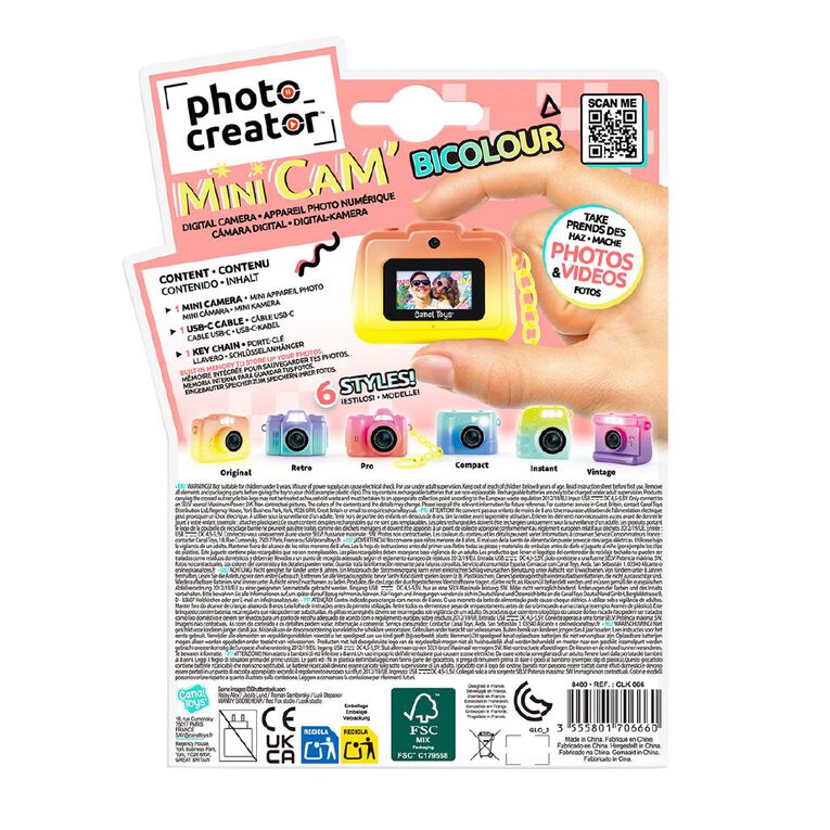 Mini Cam Digital Camera Toys Colour Edition 6 Assorted, , hi-res