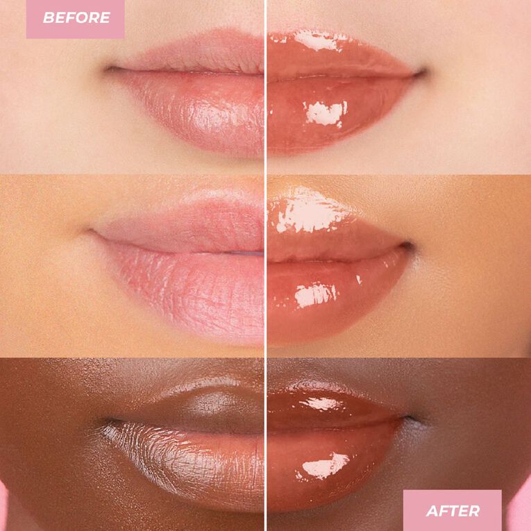 MCoBeauty Lip Plump 4-In-1 Hydrating Lacquer Luella Nude Melon, , hi-res