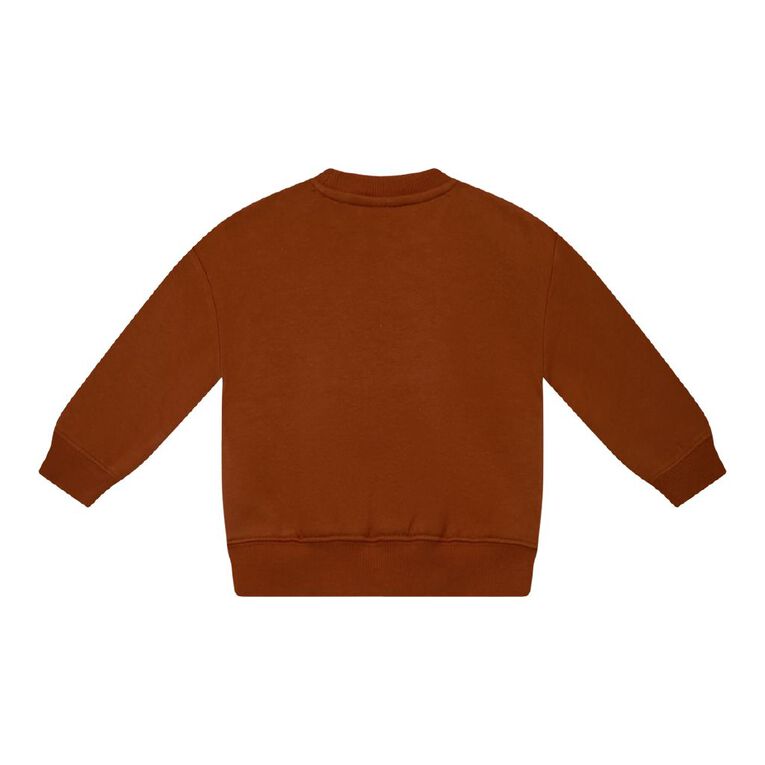 Young Original Toddler Boys' Printed Sweatshirt, Brown Light TRUCK, hi-res