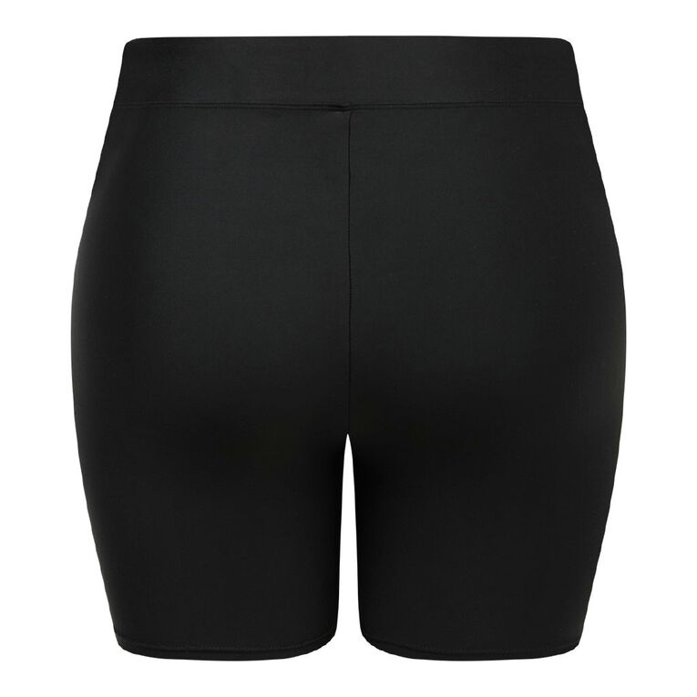 H&H Plus Women's Size Swim Shorts, Black, hi-res