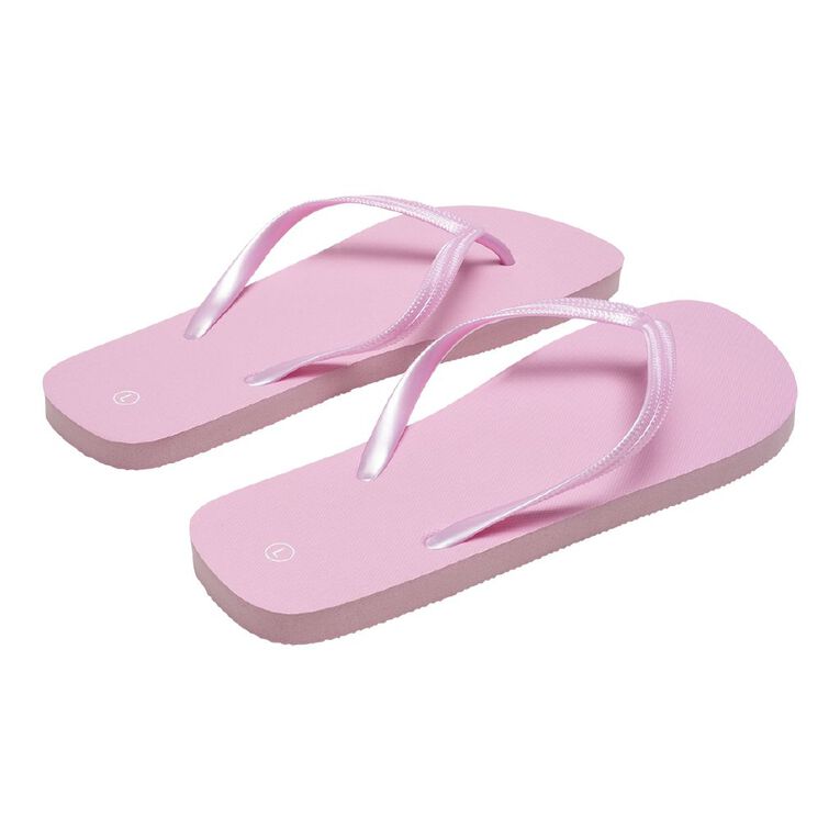 H&H Women's Plain Jandals, Pink, hi-res