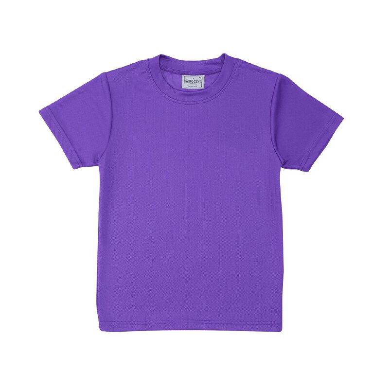 Schooltex Kids' Breezeway Tee, Purple Mid, hi-res