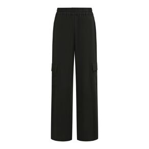 H&H Women's Twill Wide Leg Cargo Pants