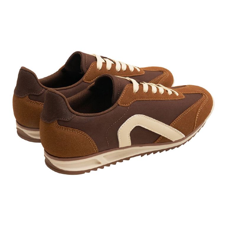 H&H Women's Women's Paris Sneaker, Brown Mid, hi-res
