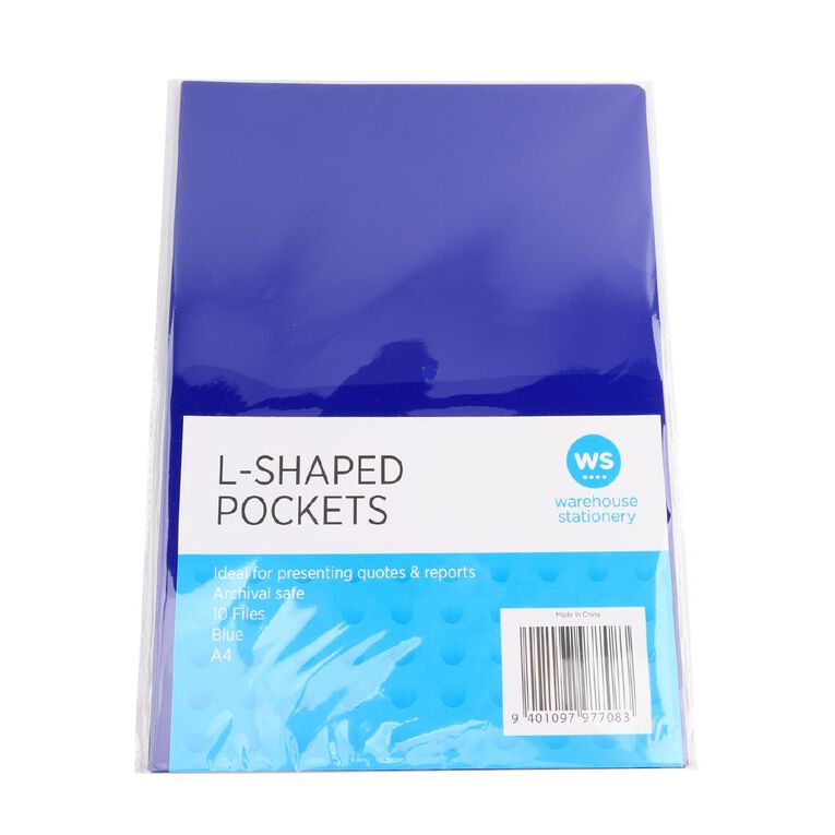 WS Colour Pop L-Shaped Pockets Blue, , hi-res