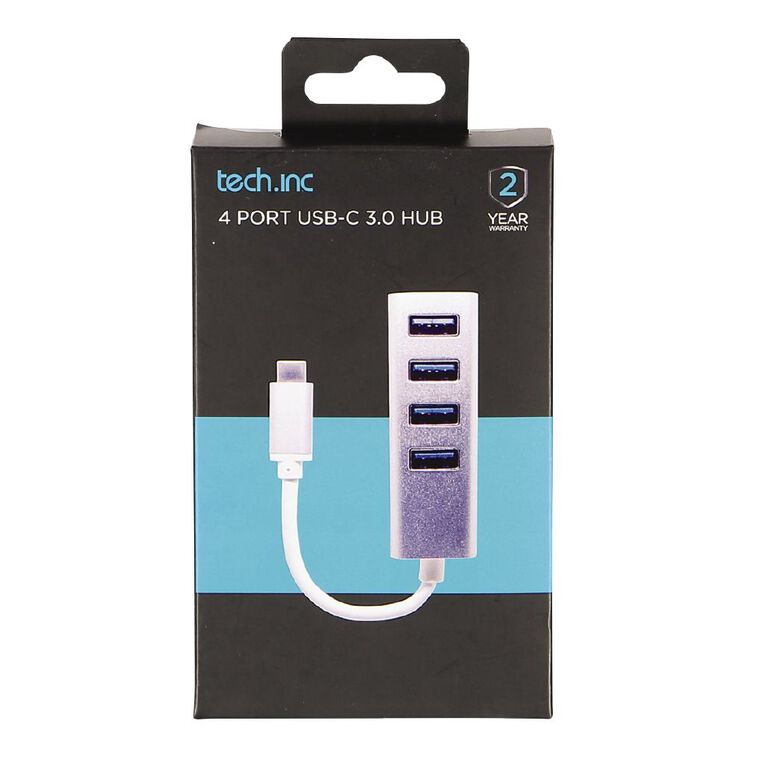 Tech.Inc USB-C 4 Port USB Adapter, , hi-res