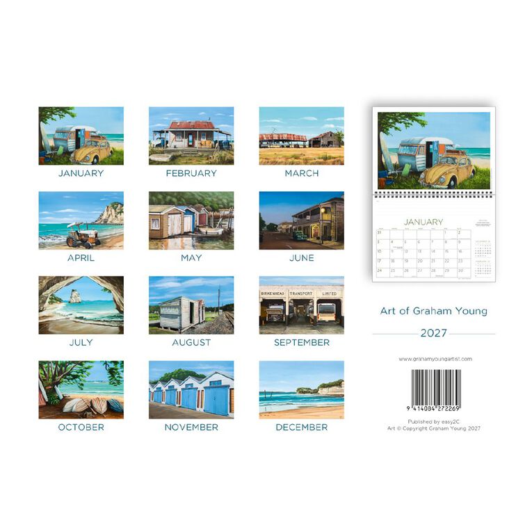 Easy2C 2027 Art of Graham Calendar, , hi-res