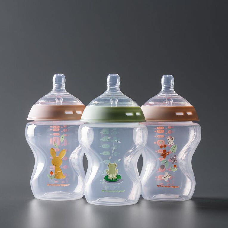 Tommee Tippee Natural Start 3X 260ml PP Bottles Girl, , hi-res