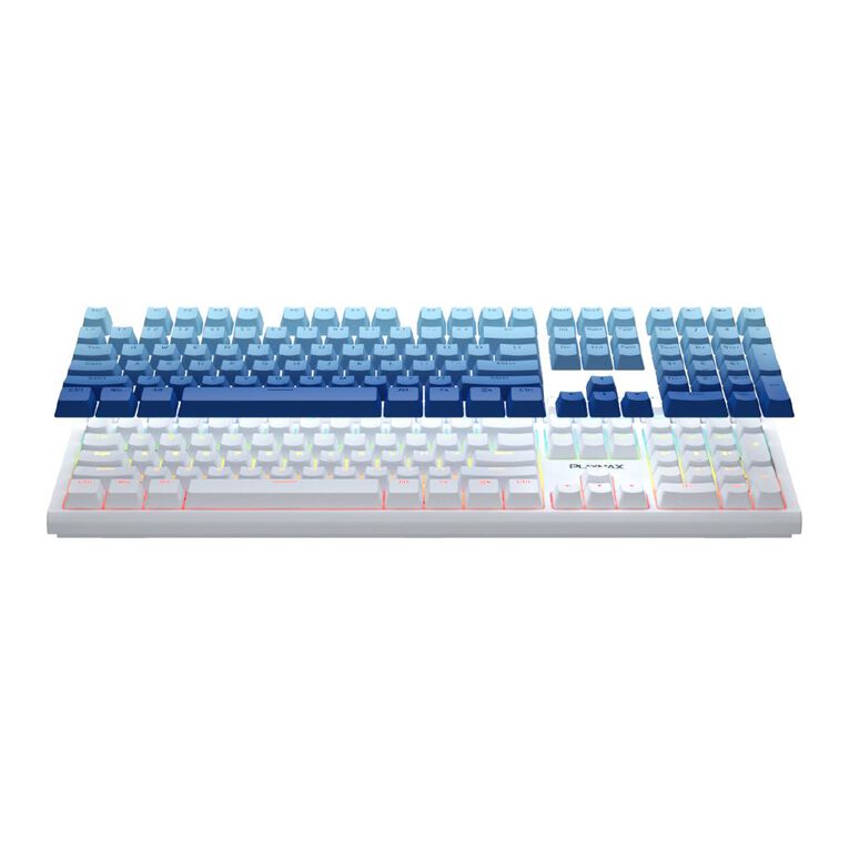 Playmax RGB Mechanical Gaming Keyboard With Key Caps White, , hi-res
