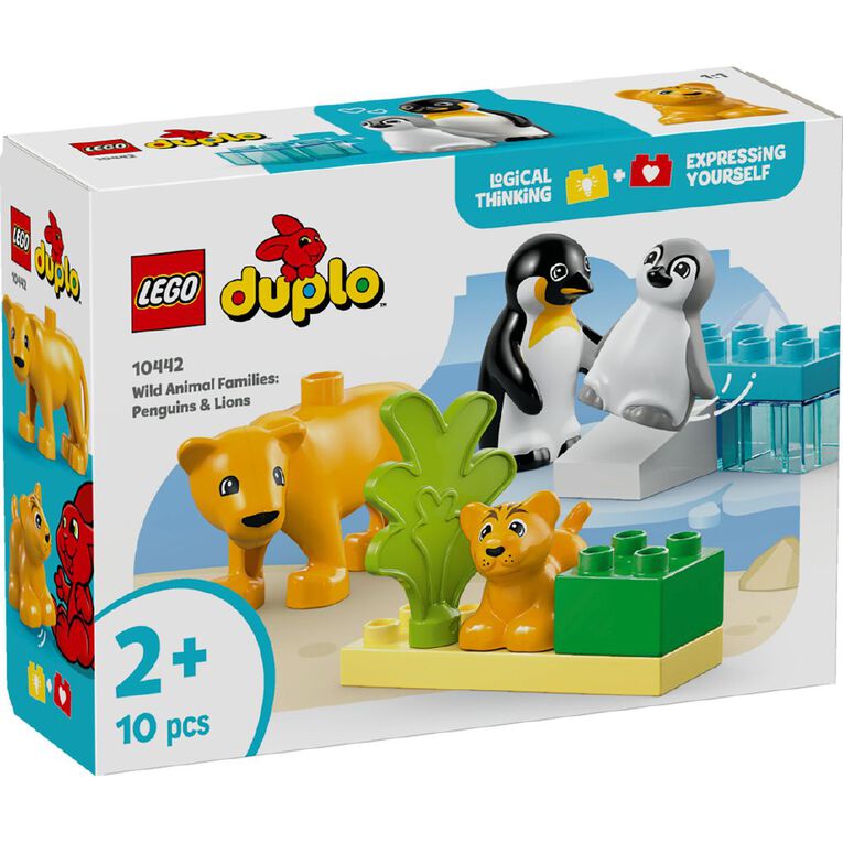 LEGO DUPLO Wild Animal Families Penguins & Lions 10442, , hi-res