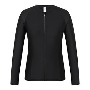H&H Women's Long Sleeve Zip-Thru Rash Top