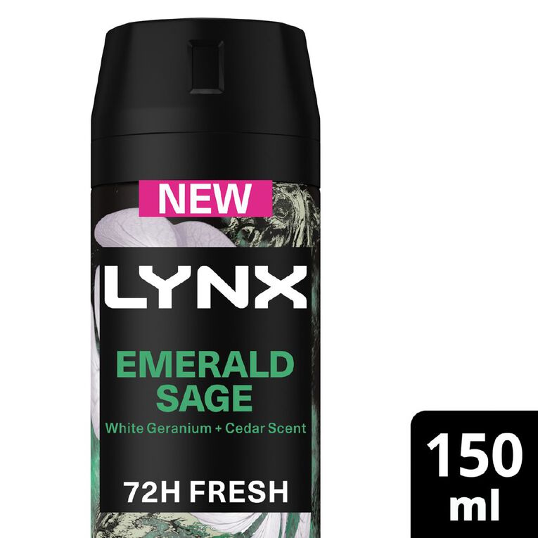 Lynx Deodorant Fine Fragrance Emerald Sage 150ml, , hi-res