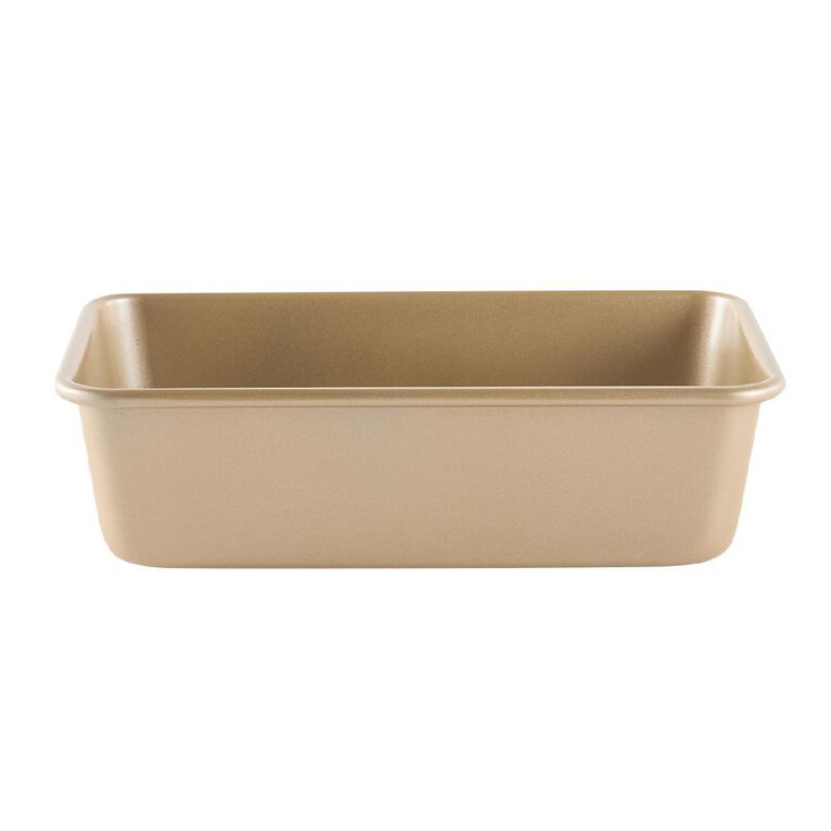 Living & Co Heavy Gauge Loaf Tin Gold, , hi-res
