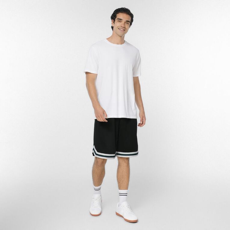 Garage Men's Baggy Basketball Shorts, Black, hi-res