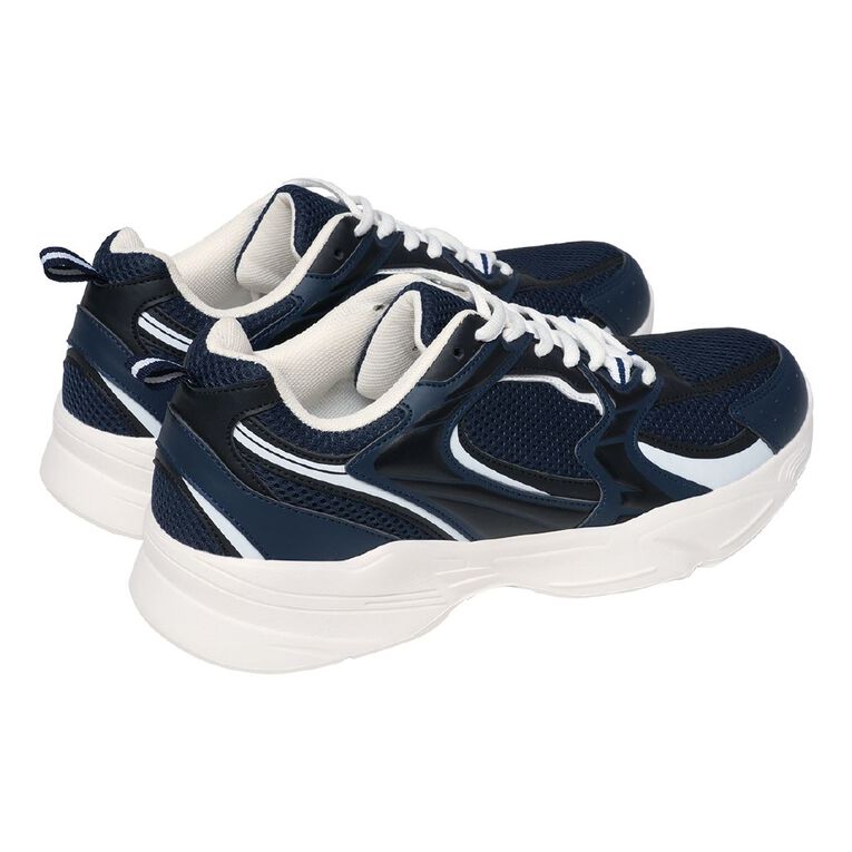 Active Intent Men's Flex Force Trainers, Navy/White, hi-res