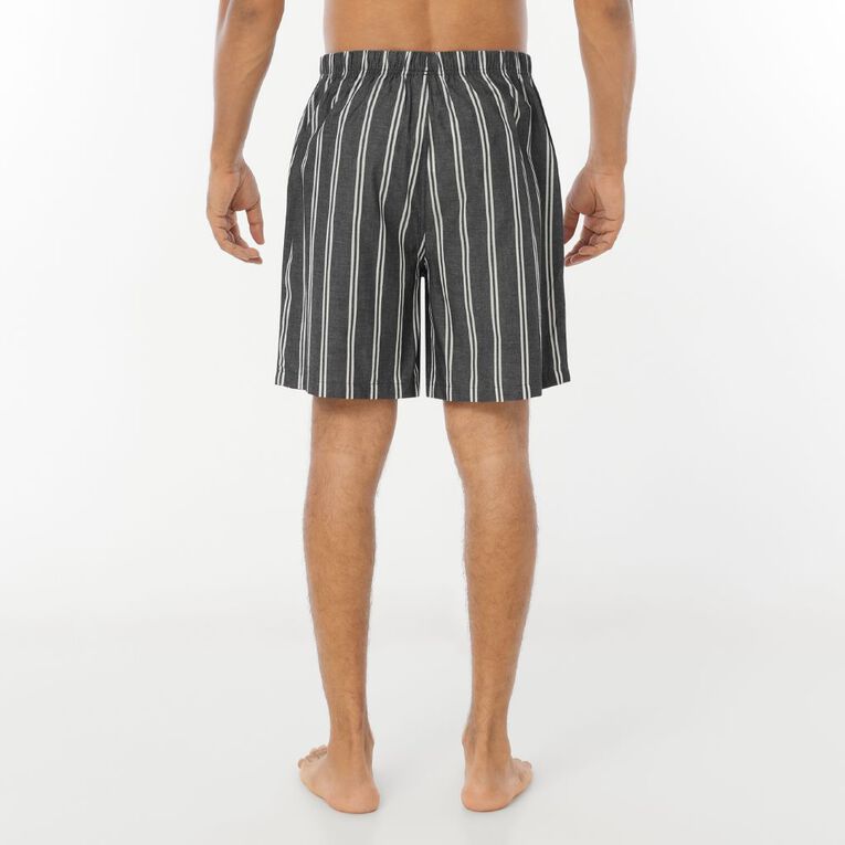 H&H Men's Cotton Woven Pyjama Short, Blue Dark, hi-res