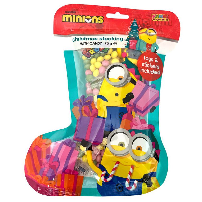 Minions Christmas Stocking with Toys & Candy 70g, , hi-res