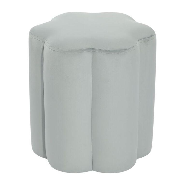 Living & Co Fleur Ottoman Blue Light, , hi-res