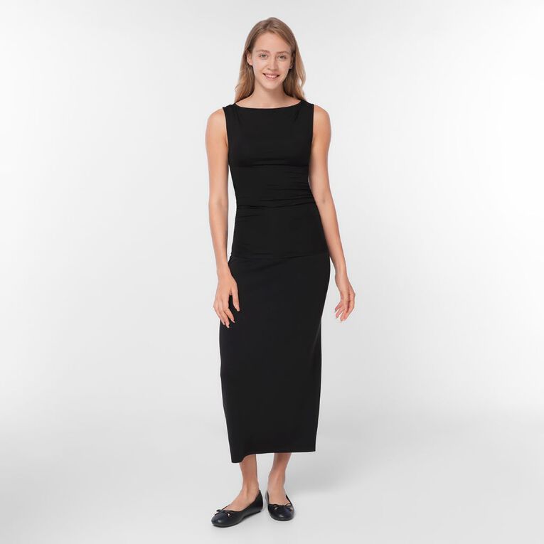H&H Women's Modal Pencil Midi Skirt, Black, hi-res