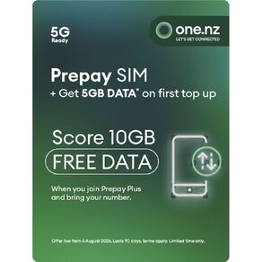One NZ Prepay Triple Sim with Bonus 5GB